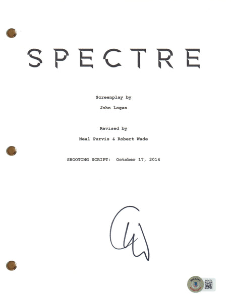Christoph Waltz Signed Autograph Spectre Script Screenplay James Bond BAS COA