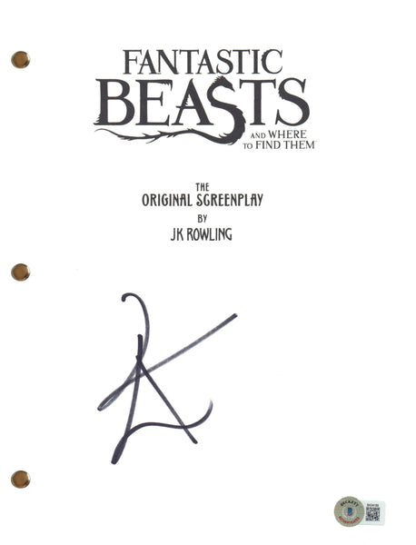Eddie Redmayne Signed Autograph Fantastic Beasts Movie Script Screenplay BAS COA