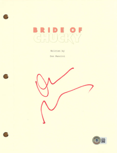 Don Mancini Signed Autograph Bride of Chucky Script Screenplay Horror BAS COA