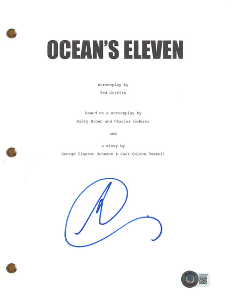 Andy Garcia Signed Autograph Ocean's Eleven Full Script Screenplay Beckett COA
