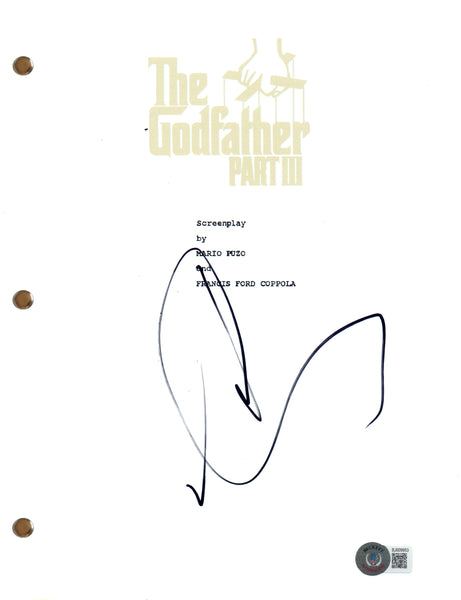 Andy Garcia Signed Autograph The Godfather 3 Full Script Screenplay Beckett COA