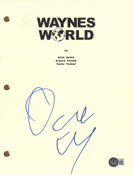 Dana Carvey Signed Autograph Wayne's World Full Script Screenplay Beckett COA