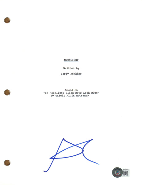 Ashton Sanders Signed Autograph Moonlight Movie Script Screenplay Beckett COA
