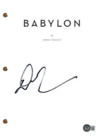 Damien Chazelle Signed Autograph Babylon Full Movie Script Screenplay BAS COA