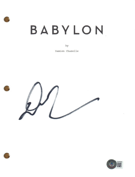 Damien Chazelle Signed Autograph Babylon Full Movie Script Screenplay BAS COA