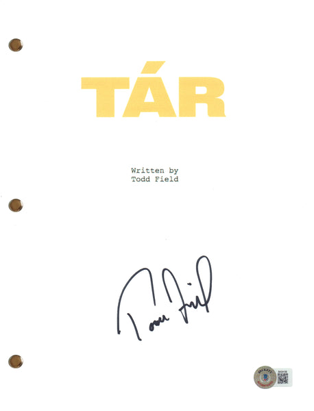Todd Field Signed Autograph Tar Movie Script Full Screenplay Beckett COA