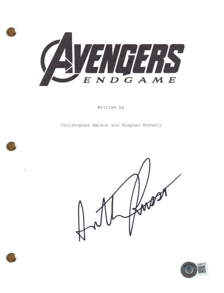 Anthony Russo Signed Autograph Avengers Endgame Script Screenplay Beckett COA