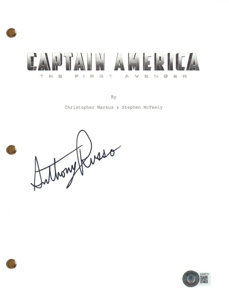 Anthony Russo Signed Autograph Captain America The First Avenger Script BAS COA