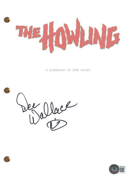 Dee Wallace Signed Autograph The Howling Movie Script Screenplay Horror BAS COA