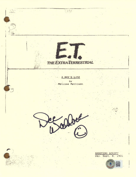 Dee Wallace Signed Autograph E.T. the Extra-Terrestrial Movie Script Beckett COA