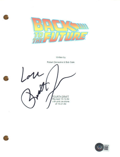 Robert Zemeckis Signed Autograph Back To The Future Script Screenplay BAS COA