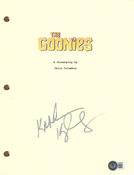 Kathleen Kennedy Signed Autograph The Goonies Full Script Screenplay Beckett COA