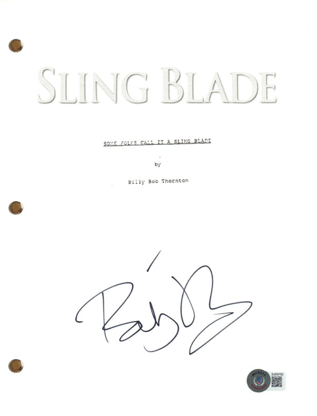 Billy Bob Thornton Signed Autograph Sling Blade Movie Script Screenplay BAS COA