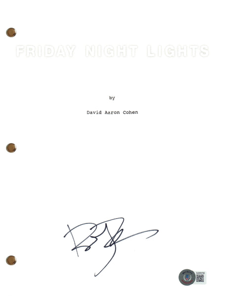 Billy Bob Thornton Signed Autograph Friday Night Lights Movie Script Beckett COA