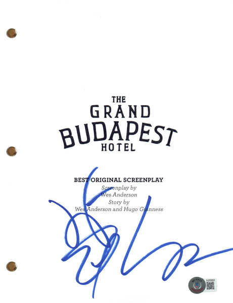 Jeff Goldblum Signed Autograph The Grand Budapest Hotel Movie Script Beckett COA