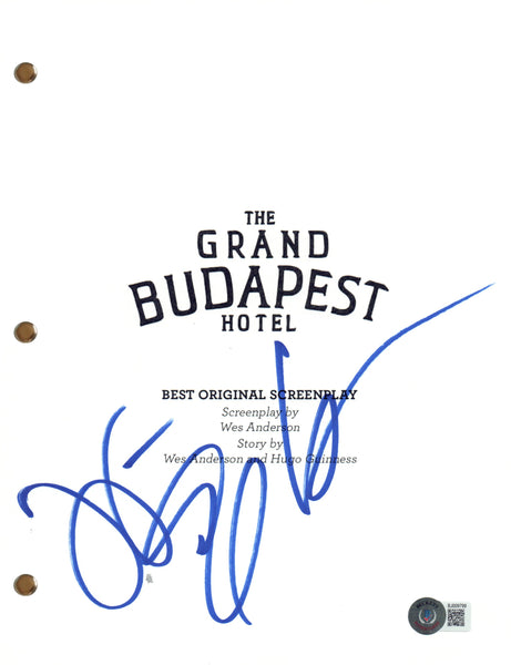 Jeff Goldblum Signed Autograph The Grand Budapest Hotel Movie Script Beckett COA