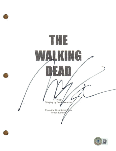 Michael James Shaw Signed Autograph The Walking Dead Pilot Script Beckett COA