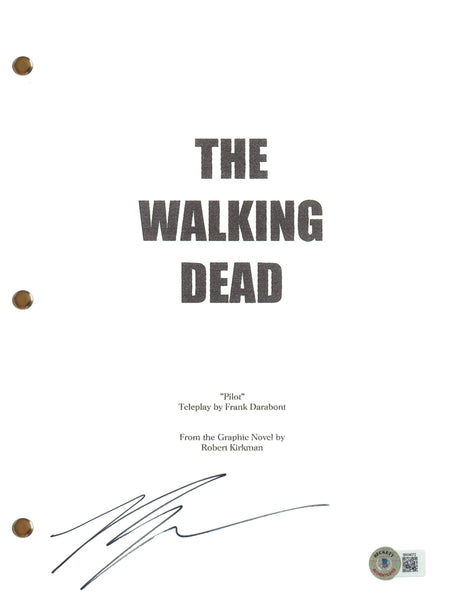 Ross Marquand Signed Autograph The Walking Dead Pilot Script Aaron Beckett COA