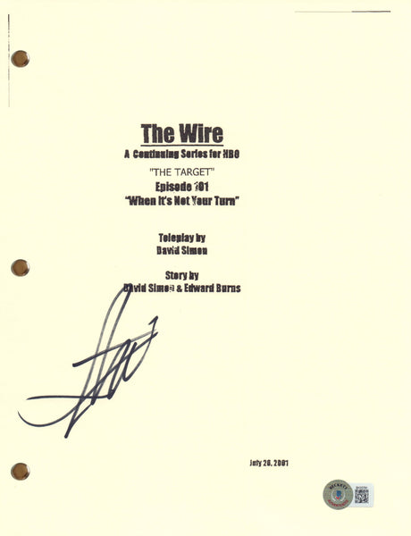 Lance Reddick Signed Autograph The Wire Pilot Script Full Screenplay Beckett COA