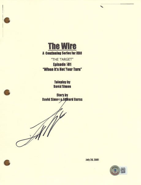 Lance Reddick Signed Autograph The Wire Pilot Script Full Screenplay Beckett COA