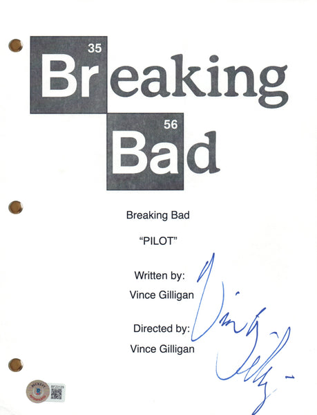 Vince Gilligan Signed Autograph Breaking Bad Pilot Script Screenplay Beckett COA