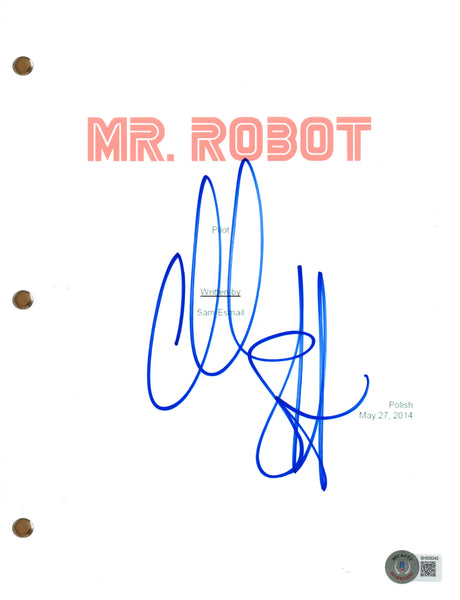 Christian Slater Signed Autograph Mr. Robot Pilot Script Screenplay Beckett COA