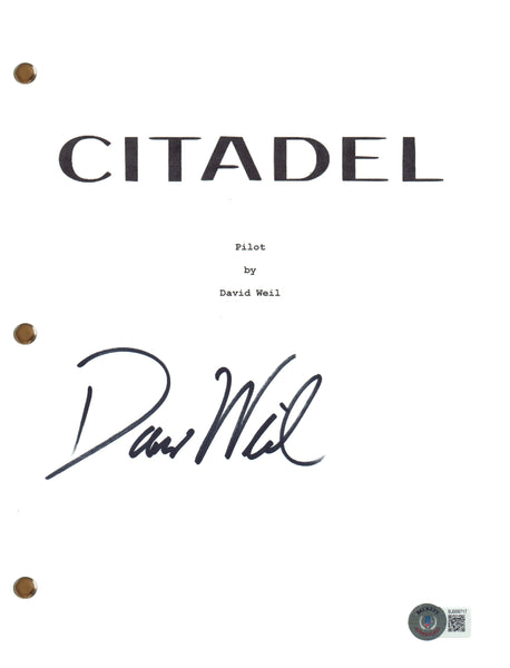David Weil Signed Autograph Citadel Pilot Episode Script Creator Beckett COA