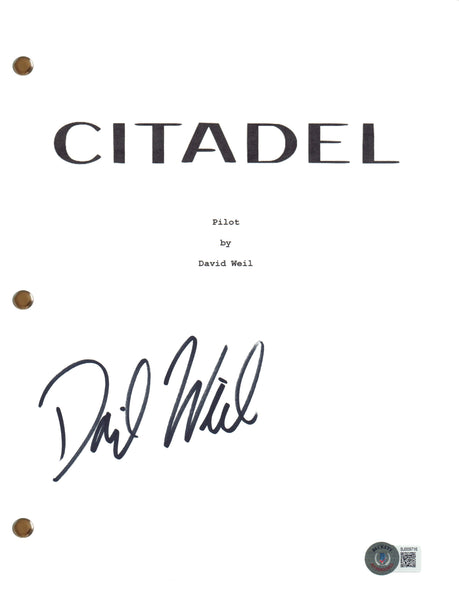 David Weil Signed Autograph Citadel Pilot Episode Script Creator Beckett COA