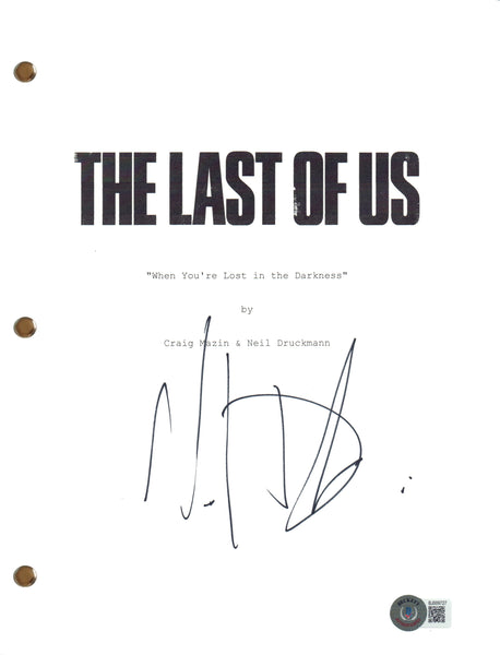 Neil Druckmann Signed Autograph The Last of Us Pilot Episode Script Beckett COA