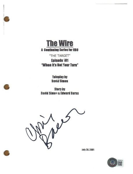 Chris Bauer Signed Autograph The Wire Pilot Script Full Screenplay Beckett COA