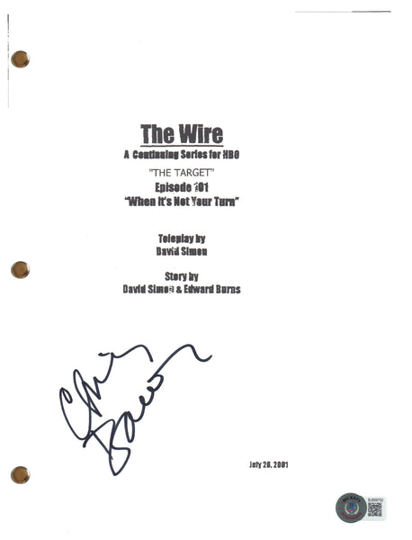 Chris Bauer Signed Autograph The Wire Pilot Script Full Screenplay Beckett COA