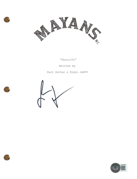 Elgin James Signed Autograph Mayans M.C. Pilot Episode Script Beckett COA