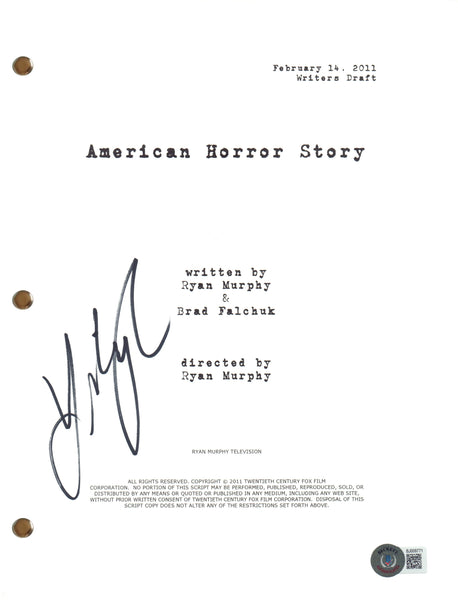 Lily Rabe Signed Autograph American Horror Story Pilot Script Screenplay BAS COA
