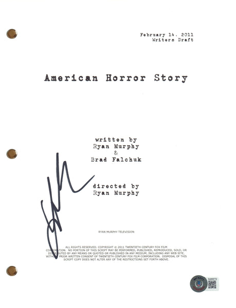 Lily Rabe Signed Autograph American Horror Story Full Pilot Script Beckett COA