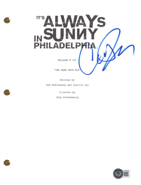 Charlie Day Signed It's Always Sunny In Philadelphia Pilot Script Beckett COA