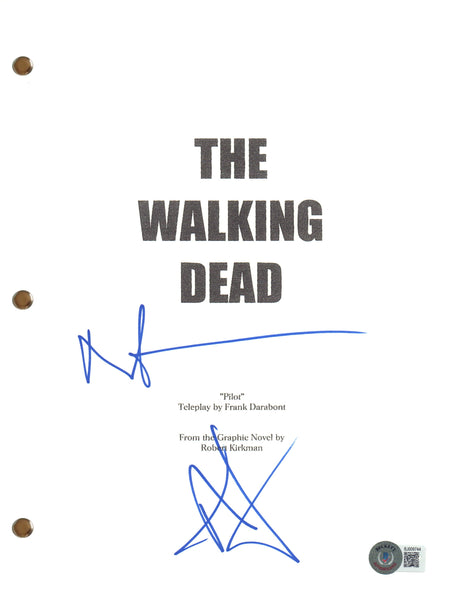 Andrew Lincoln & Norman Reedus Signed The Walking Dead Pilot Script Beckett COA