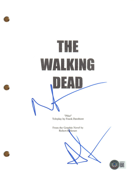 Andrew Lincoln Norman Reedus Signed Autograph The Walking Dead Pilot Script BAS