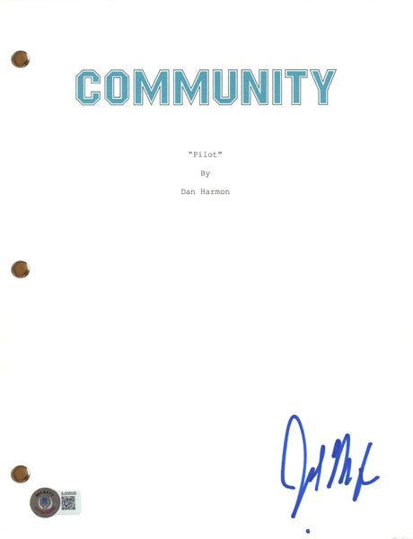 Joel McHale Signed Autograph Community Pilot Script Full Screenplay Beckett COA