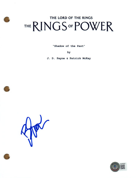 Benjamin Walker Signed Lord of the Rings The Rings of Power Pilot Script BAS COA