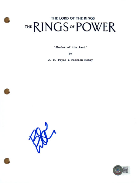 Benjamin Walker Signed Lord of the Rings The Rings of Power Pilot Script BAS COA
