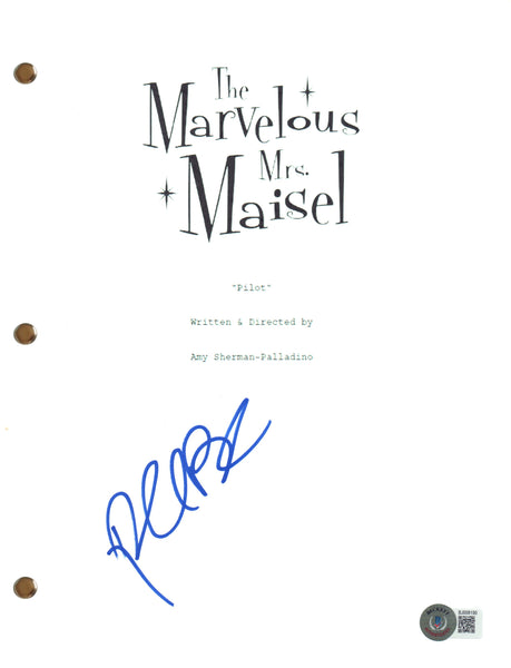 Rachel Brosnahan Signed The Marvelous Mrs. Maisel Full Pilot Script Beckett COA