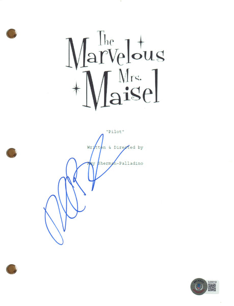 Rachel Brosnahan Signed Autograph The Marvelous Mrs. Maisel Pilot Script BAS COA