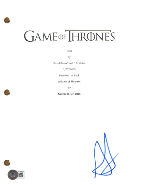Alfie Allen Signed Autograph Game of Thrones Pilot Episode Script Beckett COA