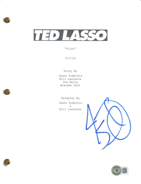 Jason Sudeikis Signed Autograph Ted Lasso Pilot Script Screenplay Beckett COA
