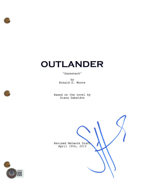 Sam Heughan Signed Autograph Outlander Pilot Episode Script Screenplay BAS COA