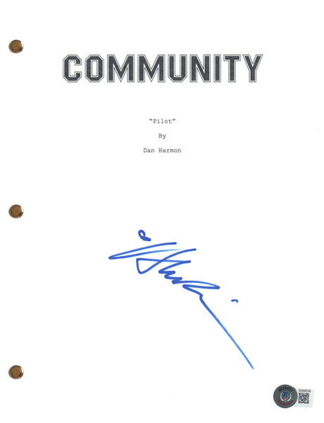 Alison Brie Signed Autograph Community Pilot Episode Script Screenplay BAS COA