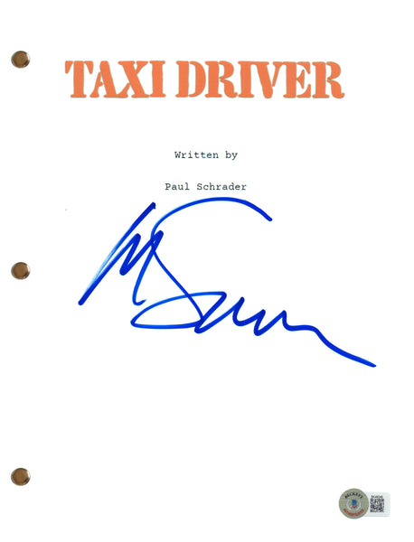 Martin Scorsese Signed Autograph Taxi Driver Movie Script Screenplay Beckett COA