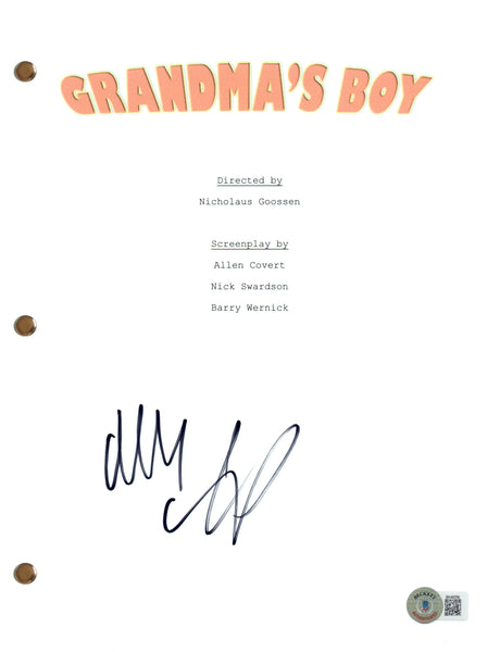 Allen Covert Signed Autograph Grandma's Boy Movie Script Screenplay Beckett COA