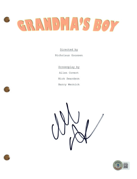 Allen Covert Signed Autograph Grandma's Boy Movie Script Screenplay Beckett COA