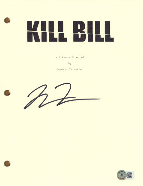 Quentin Tarantino Signed Autograph Kill Bill Movie Script Screenplay Beckett COA